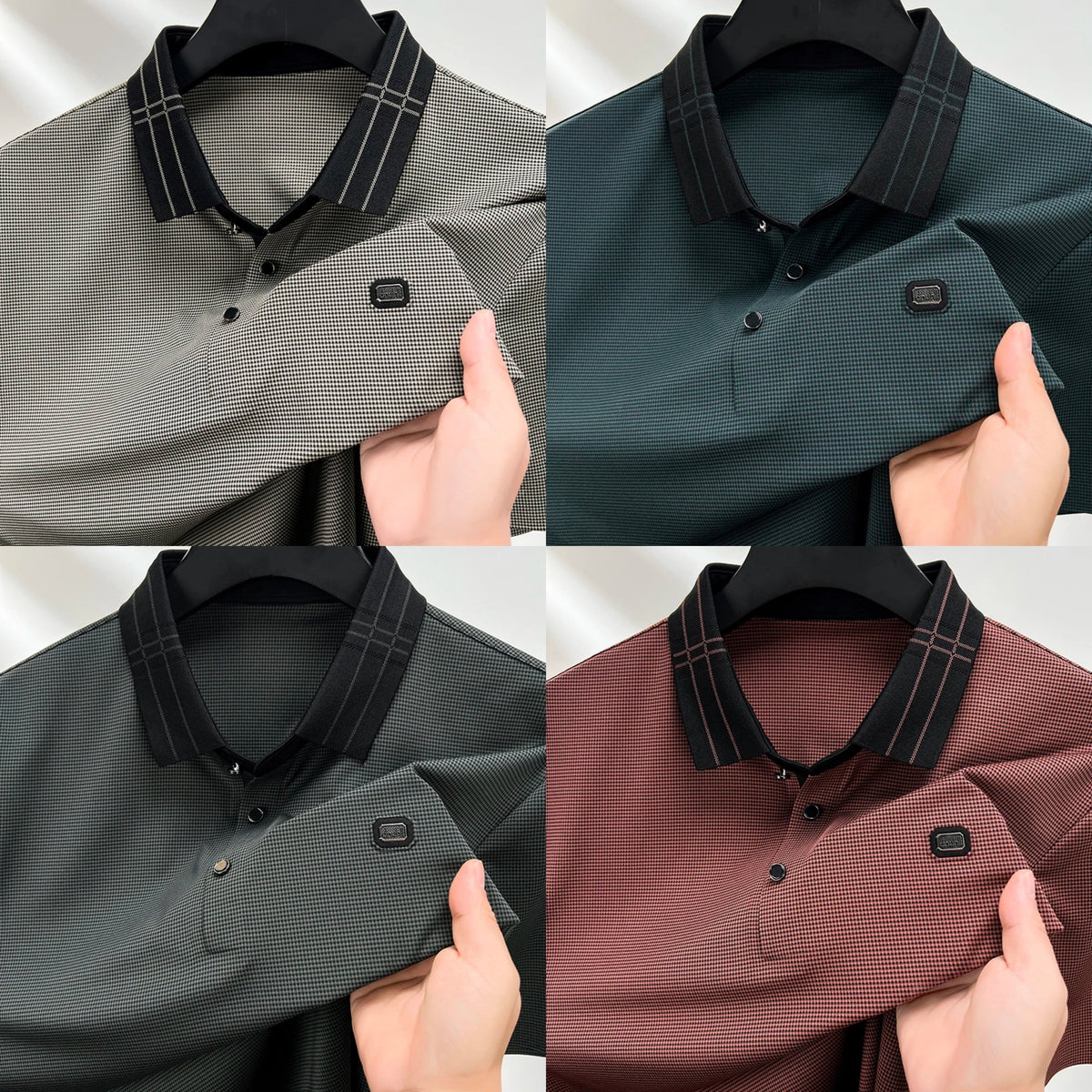 Light luxury brand short sleeve POLO T-shirt (Pack of 4)