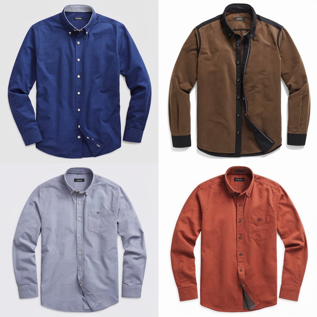 Men’s Versatile Button-Down Shirt Pack - 4