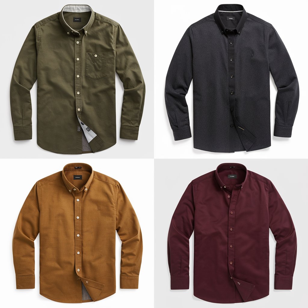Men's Classic Button-Down Shirt - Pack of 4