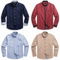 Men's Casual Button-Down Shirt - Pack of 4